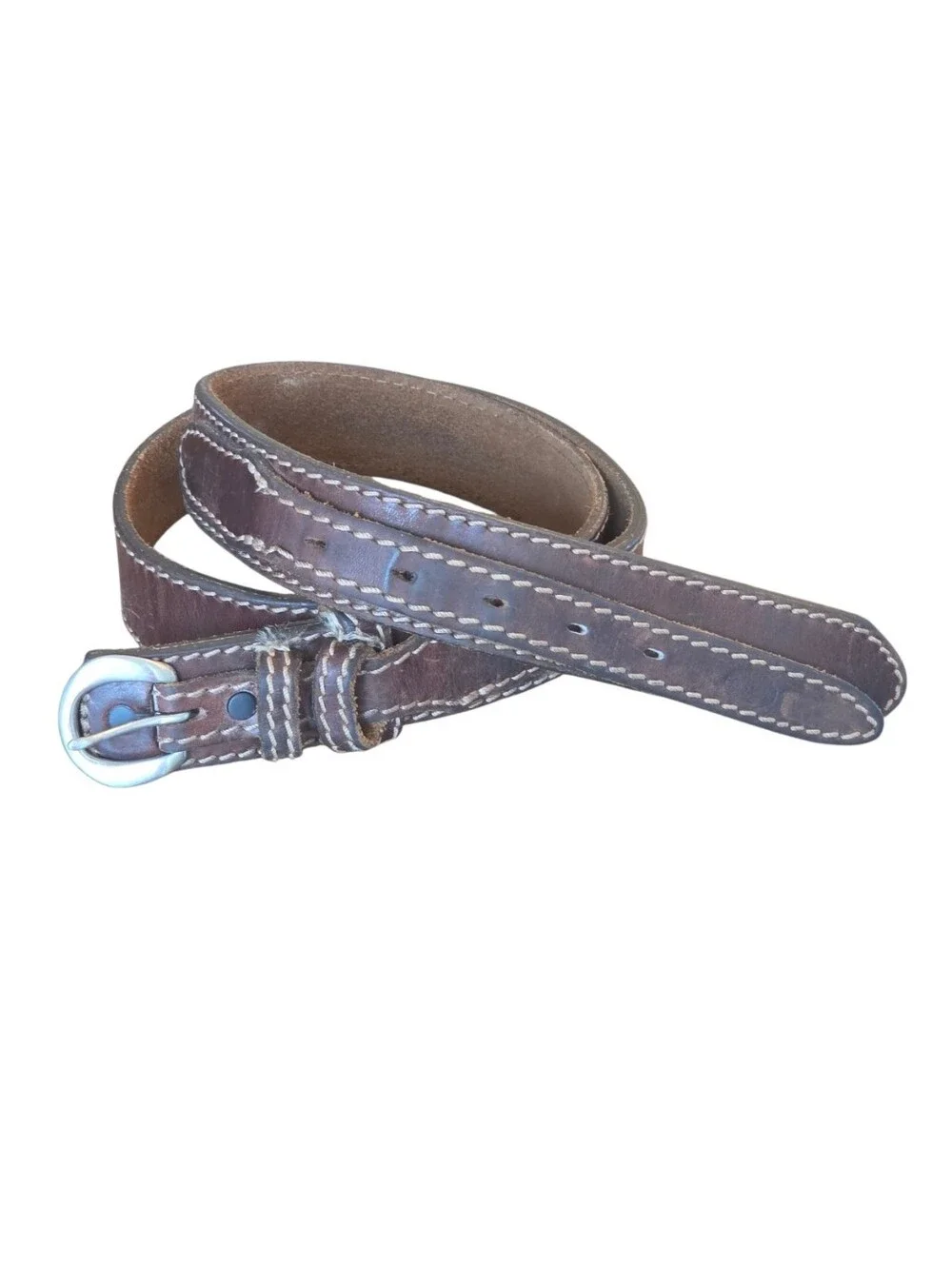 Duluth Trading Company Men's Ranger Leather Western Work Belt‎ Sz 38 Brown 90013